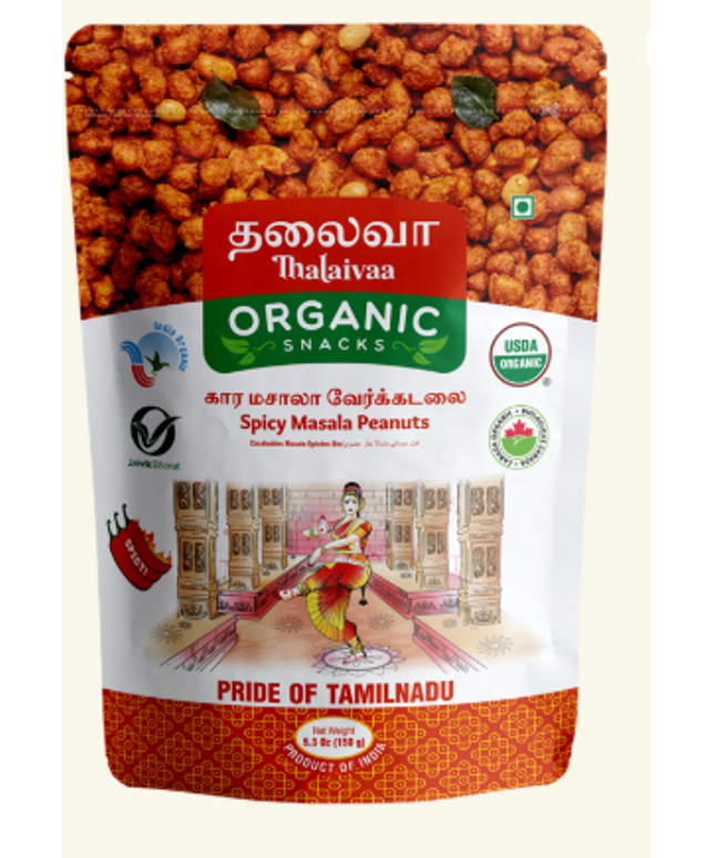 Eha Snacks Organic Spicy Masala Peanuts 5.3oz