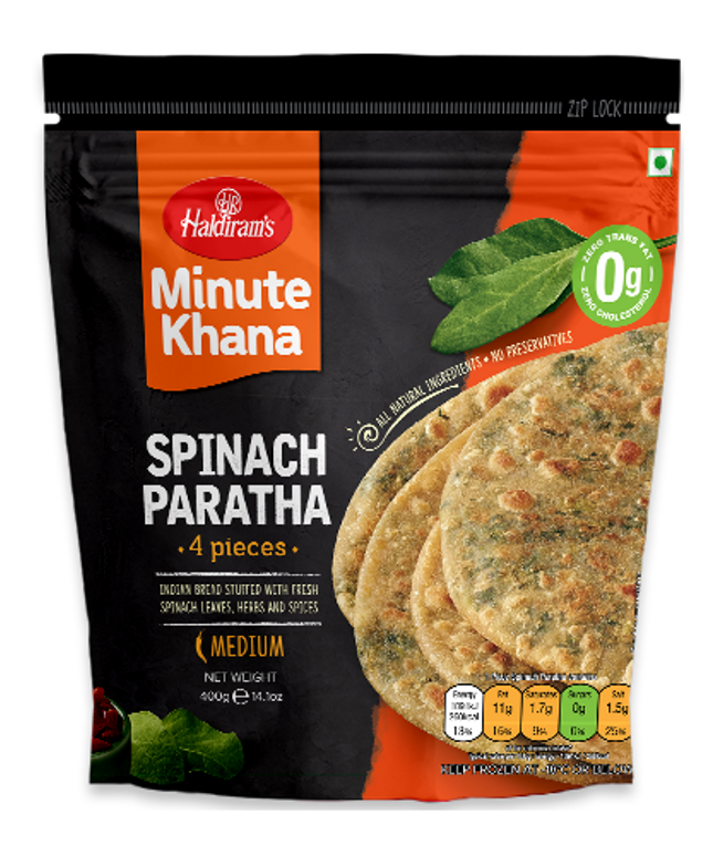 Haldiram's Spinach Paratha 4pcs