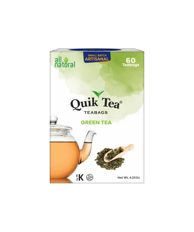 Quik Tea Green Tea Teabags 60pc 4.23