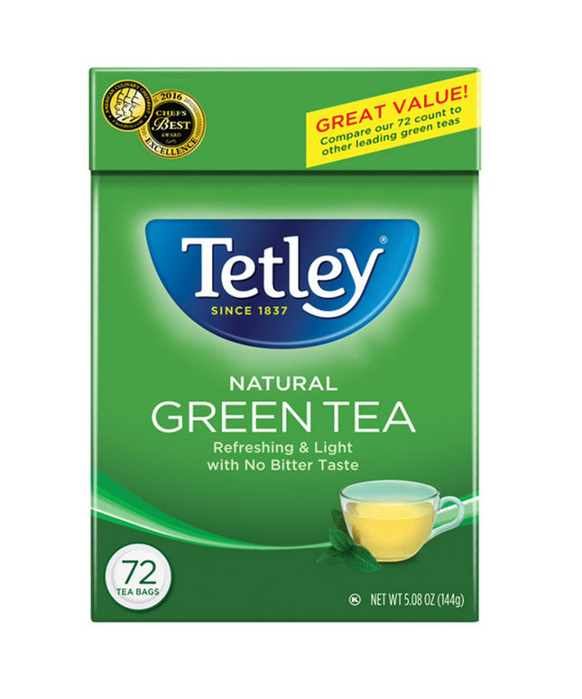 Tetley Natural Green Tea 72ct 144g