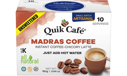 Quik Cafe Madras Coffee No Sugar 160gm