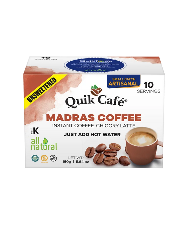 Quik Cafe Madras Coffee No Sugar 160gm
