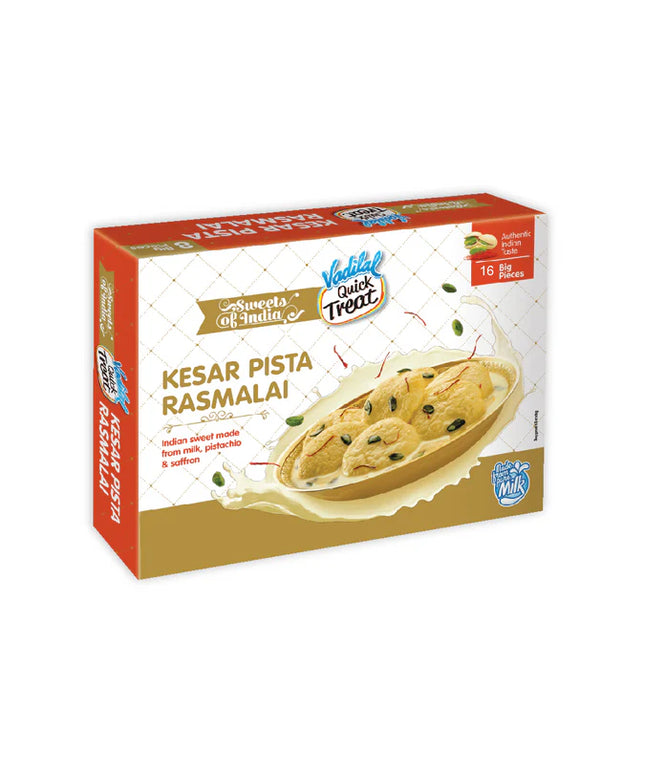 Vadilal Kesar Pista Rasmalai 20pcs 32oz