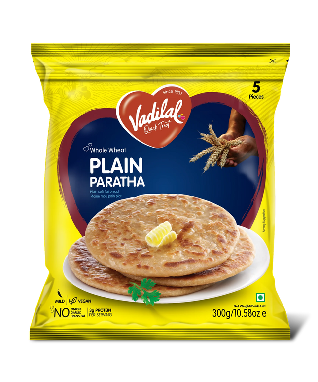 Vadilal Whole Wheat Plain Paratha 5pcs