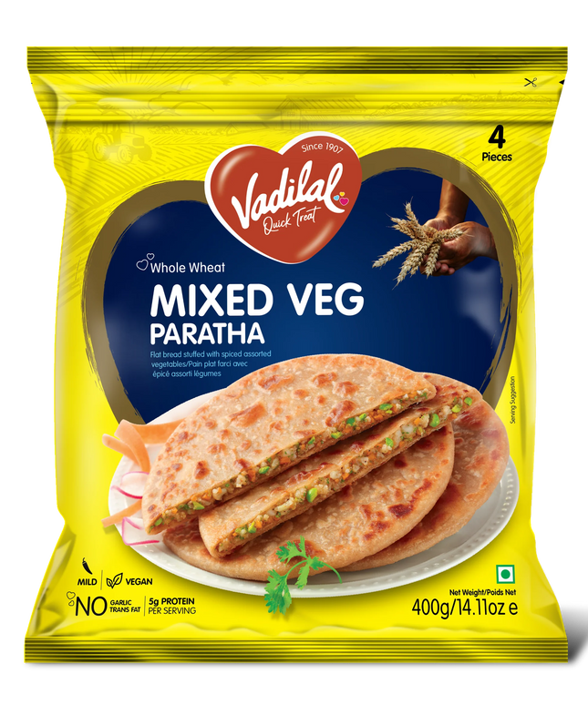 Vadilal Mixed Veg Paratha 4pcs