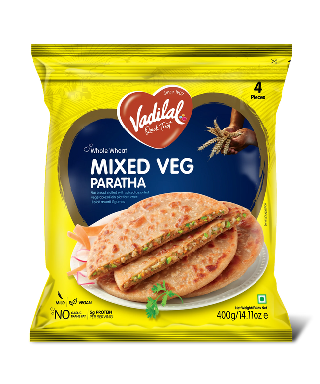 Vadilal Mixed Veg Paratha 4pcs