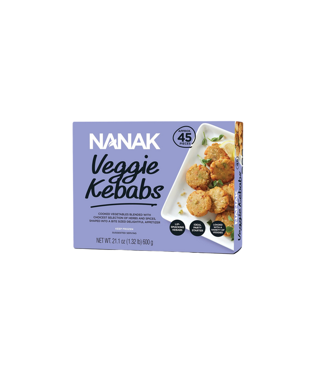 Nanak Frozen Veggie Kebabs 45pcs
