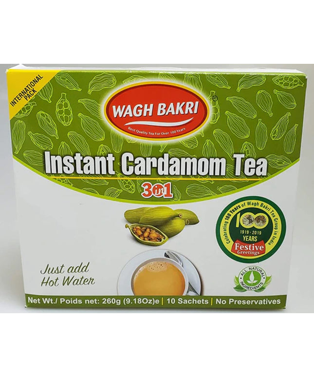 Wagh Bakri Instant Cardamom Tea 3in1 10 Sachets 260g