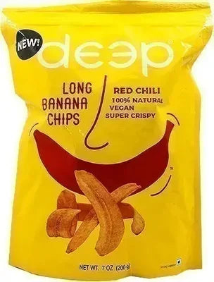 Deep Round Banana Chips Red Chili 7oz bag