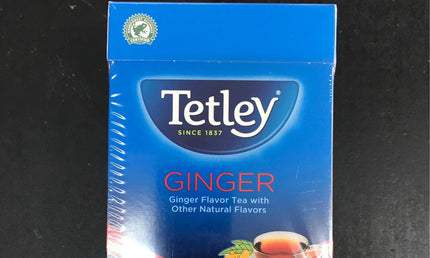 Tetley Ginger Flavored Black Tea 72 Bags 144g