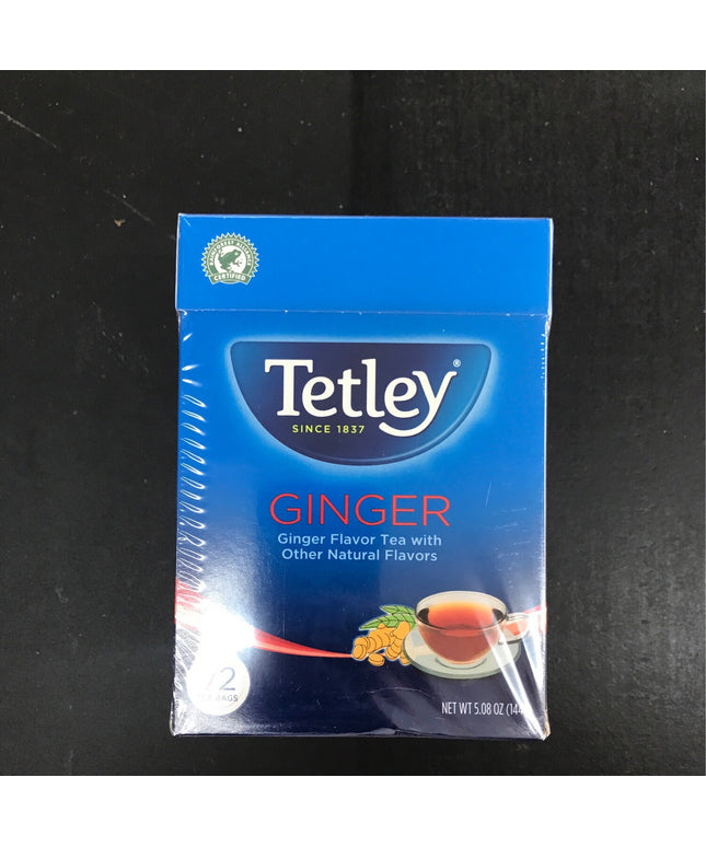 Tetley Ginger Flavored Black Tea 72 Bags 144g