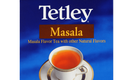 Tetley Masala Flavored Black Tea 72 Bags 144g