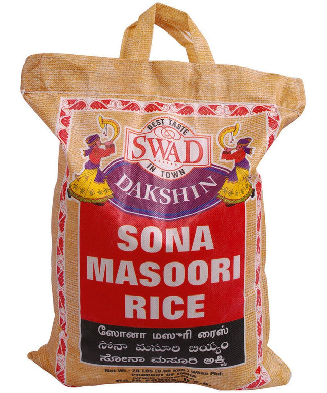 Swad Dakshin Sona Masoori Rice 20lb