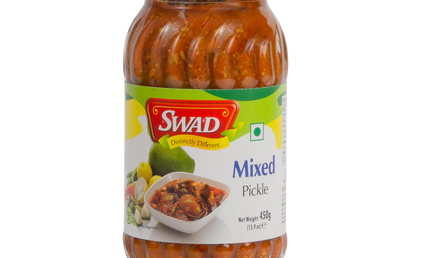Swad No Onion No Garlic Mixed Pickle  17.6oz