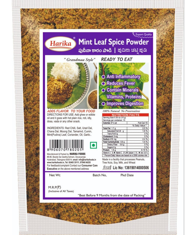 Harika Mint Leaf Spice Powder 100g