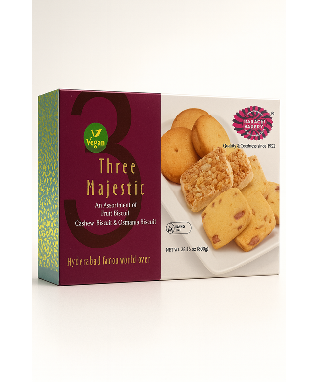 Karachi Bakery Three Majestic Biscuits 21oz