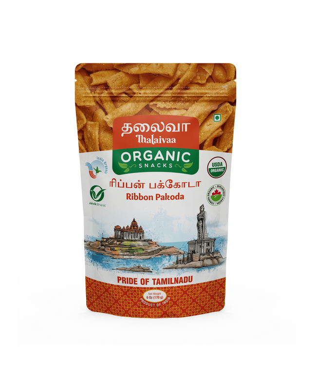 Thalavaa Organic Ribbon Pakoda 6oz