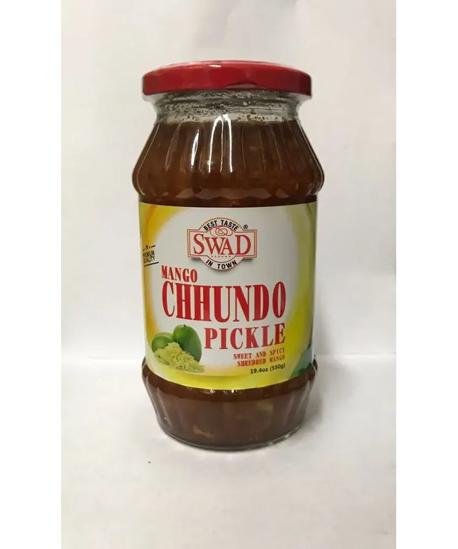 Swad No Onion No Garlic Mango Chundo Pickle 20oz