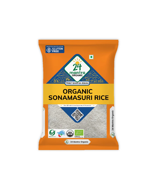 24 Mantra Organic Sona Masoori Rice 20LB
