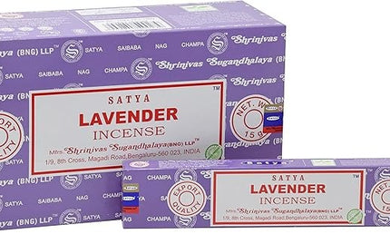 Satya Lavender Incense Sticks 15g
