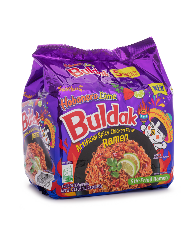 Samyang Buldak Habanero Lime Spicy Ramen 675g