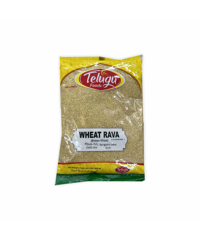 Telugu Foods Roasted Wheat Rava Brown 2lb