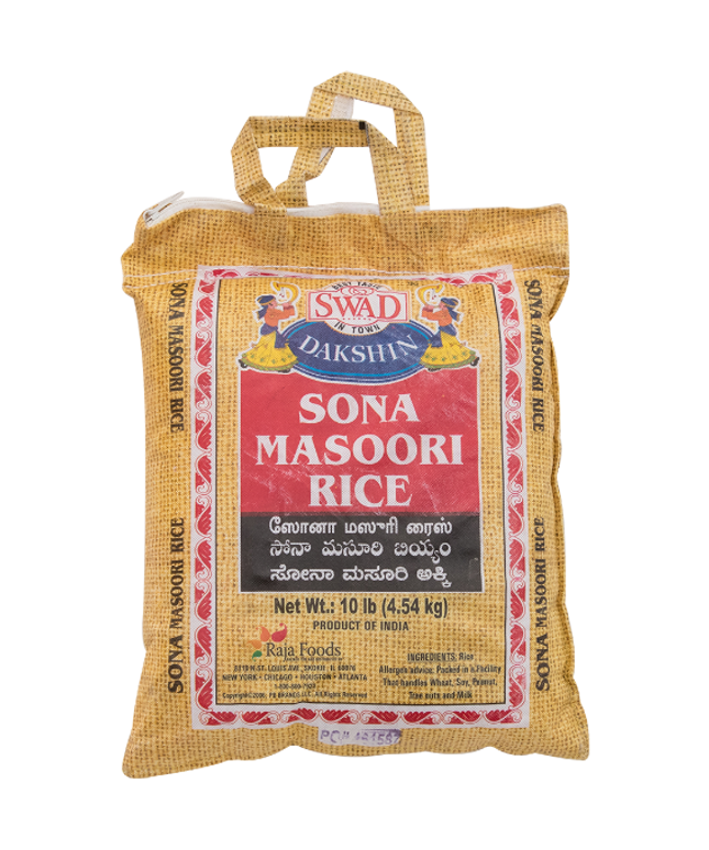 Swad Sona Masoori Rice 10LB