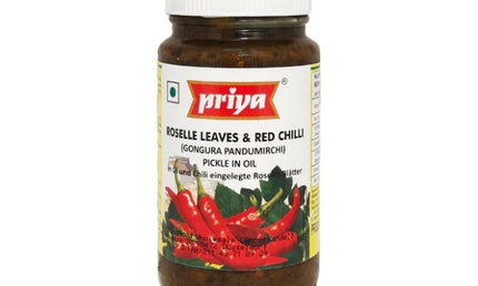 Priya Roselle Leaves Red Chilli Pickle 10.5oz