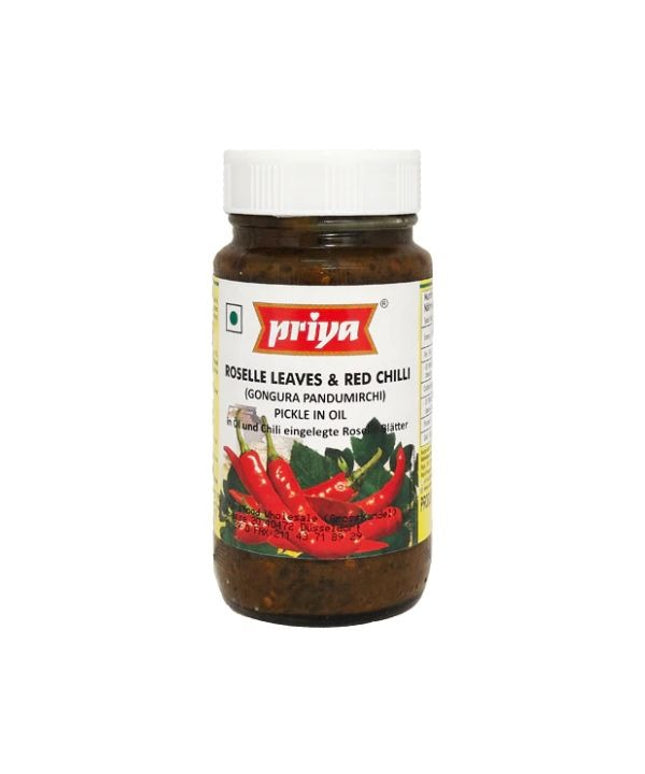 Priya Roselle Leaves Red Chilli Pickle 10.5oz
