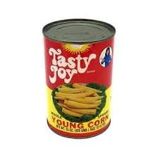 Tasty Joy Young Corn in Can 15oz