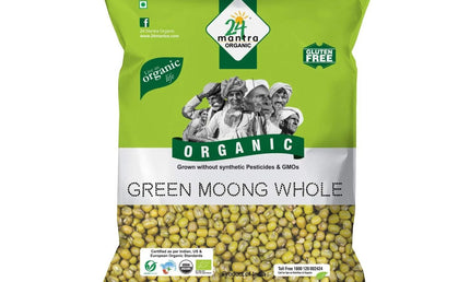 24 Mantra Organic Green Moong Whole 64oz