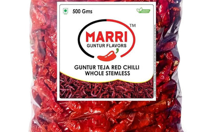 Heritage Guntur Whole Red Chillies Stemless 7oz