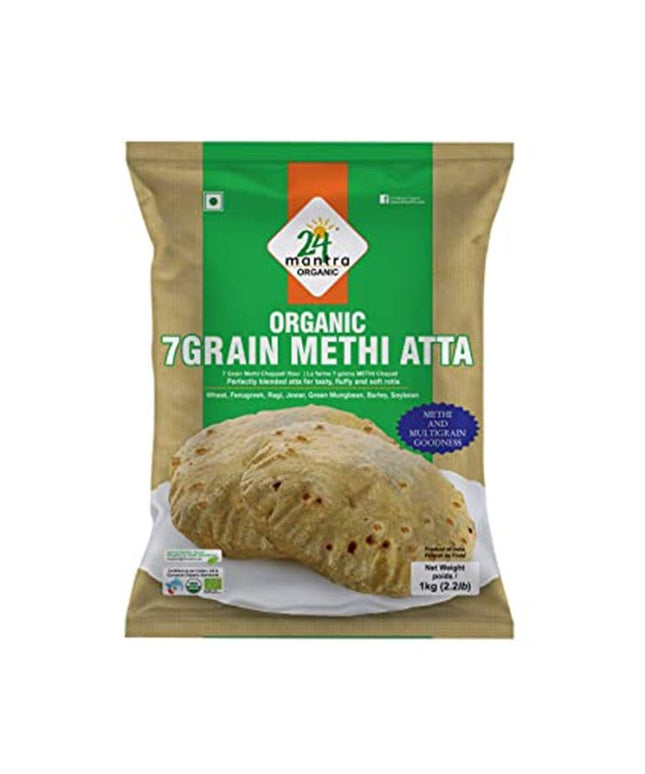 24 Mantra Organic 7 Grain Methi Atta 2.2lb