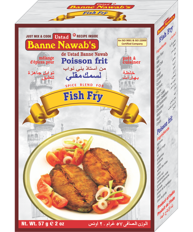 Banne Nawabs Fish Fry Masala 57oz