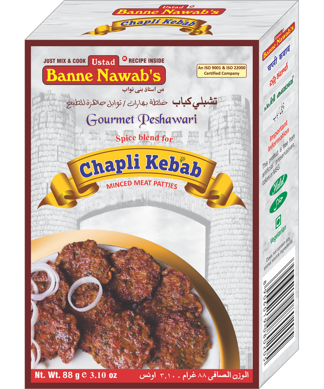 Banne Nawabs Chapli Kebab Masala 88g