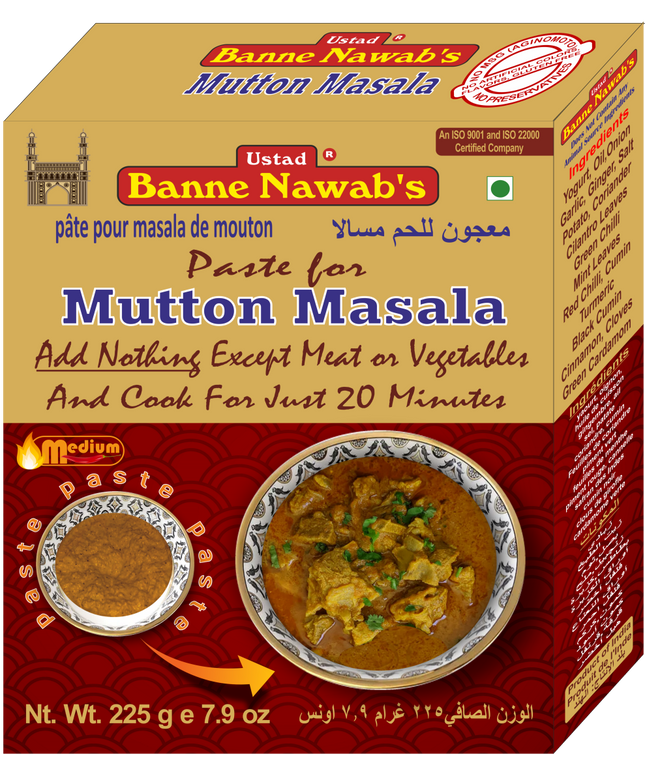 Banne Nawabs Cooking Paste Mutton Masala 225g