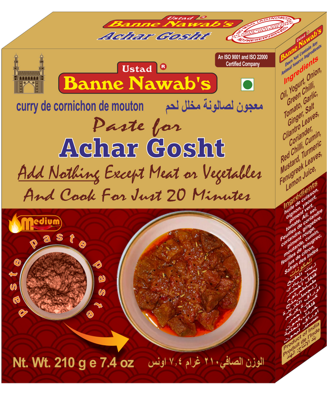 Banne Nawabs Cooking Paste Achar Gosht 210g