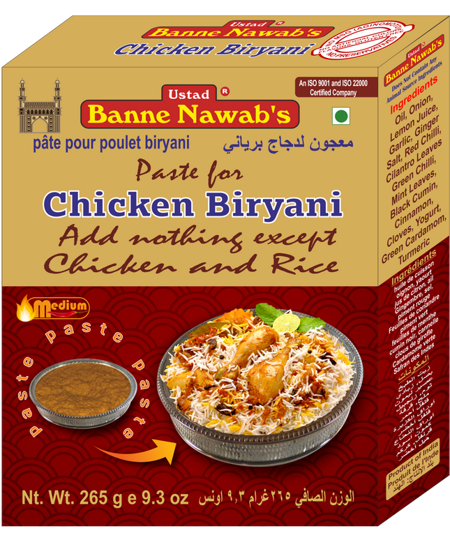 Banne Nawabs Cooking Paste Chicken Biryani 265g