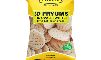 Anand 3D Fryums Big Ovals White 400g
