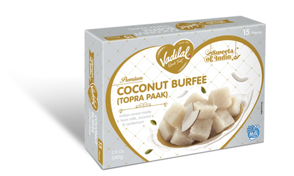 Vadilal Coconut Burfee (Topra Pak) 340g