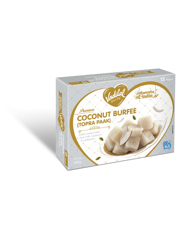 Vadilal Coconut Burfee (Topra Pak) 340g