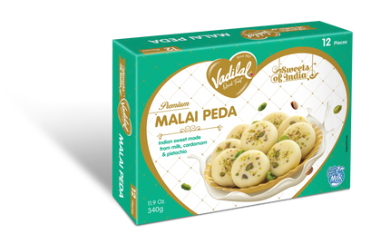 Vadilal Malai Peda 12pc 340g