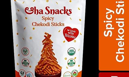 Eha Snacks Organic Spicy Chekodi Sticks 6oz