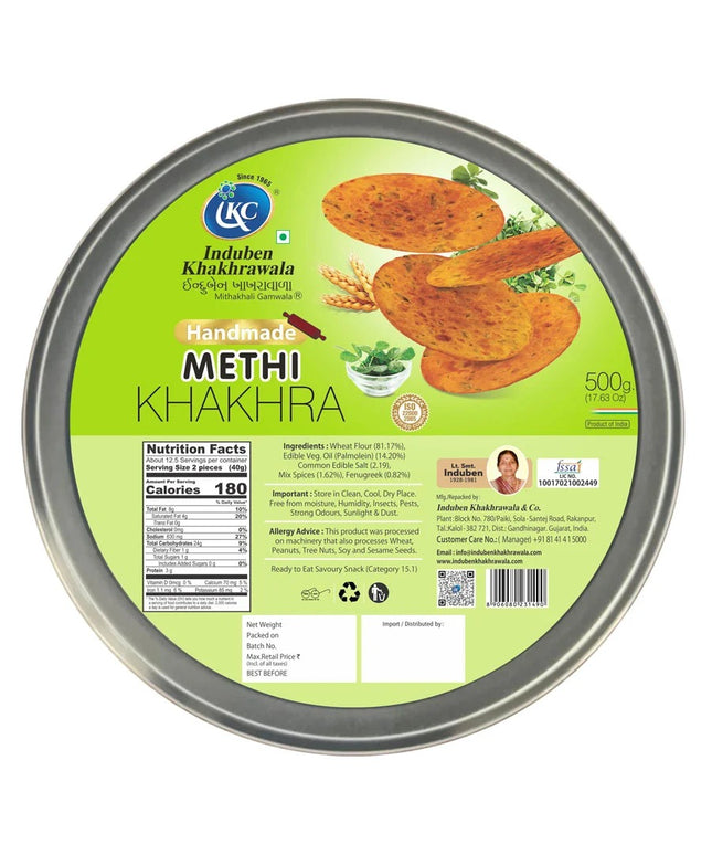 L&C Methi Khakhra 17.2oz