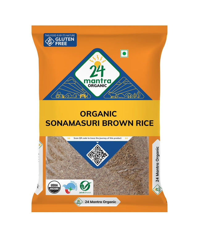 24 Mantra Organic Sonamasuri Brown Rice 32oz