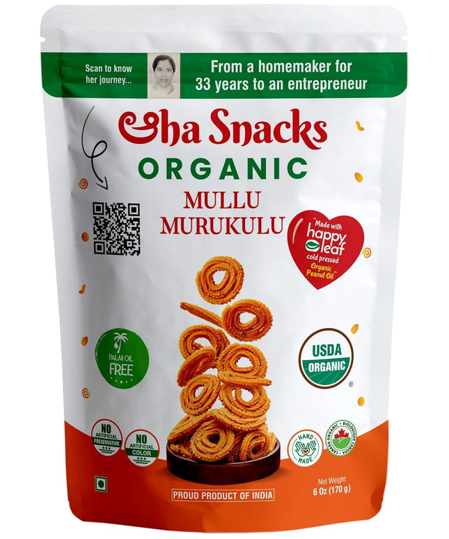 Eha Snacks Organic Mullu Murukulu 6oz