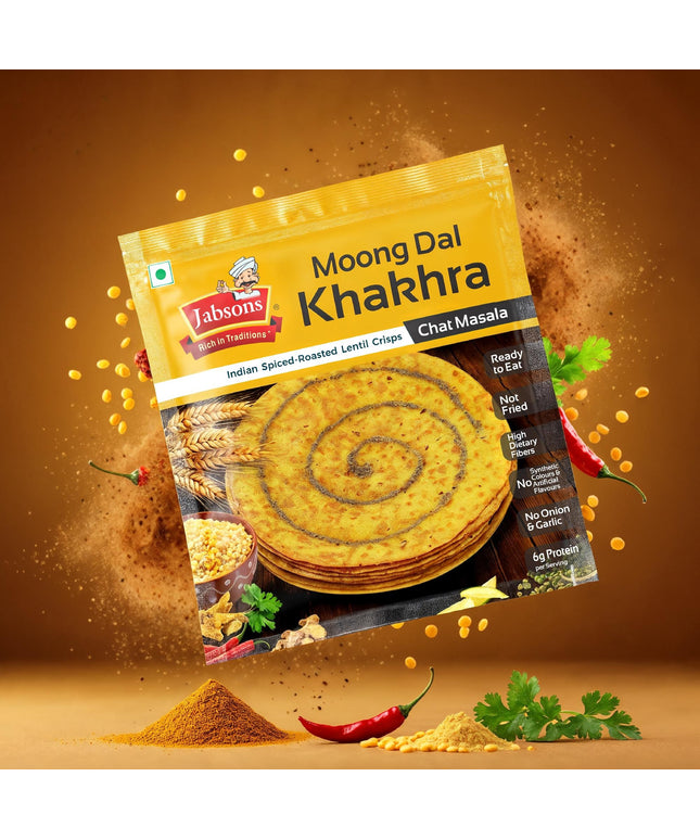 Jabsons Moong Dal Khakhra Chai Masala 6.3oz