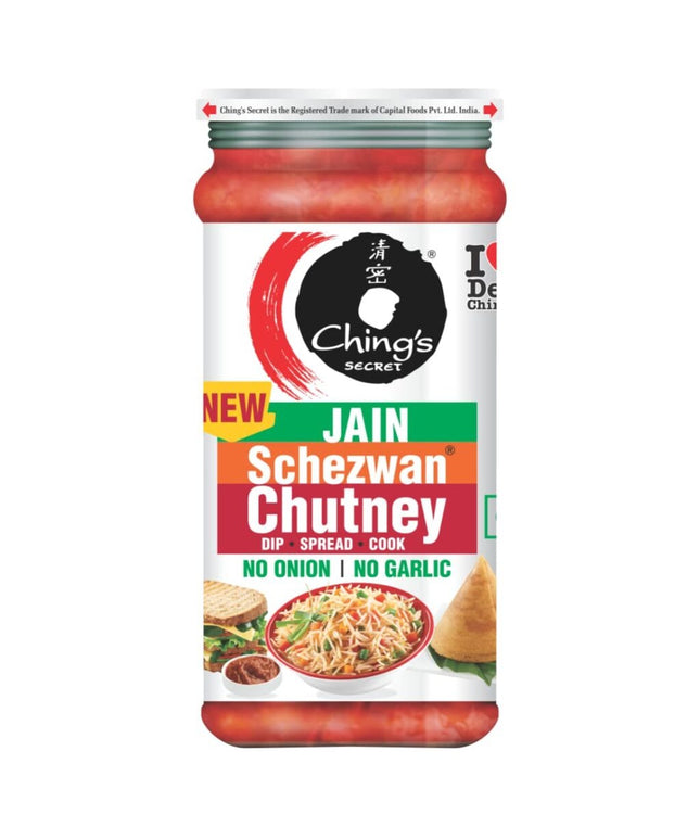 Chings Jain Schezwan Chutney 8.8oz