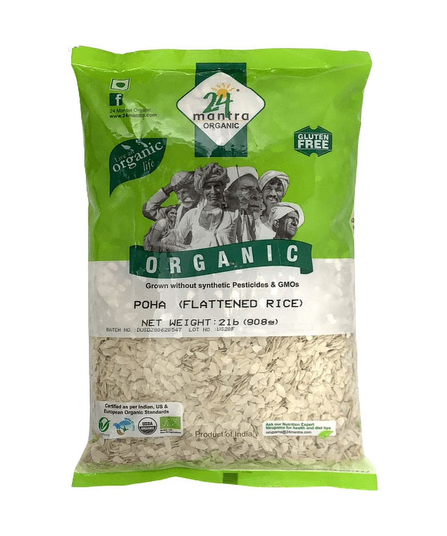 24 Mantra Organic White Poha 32oz