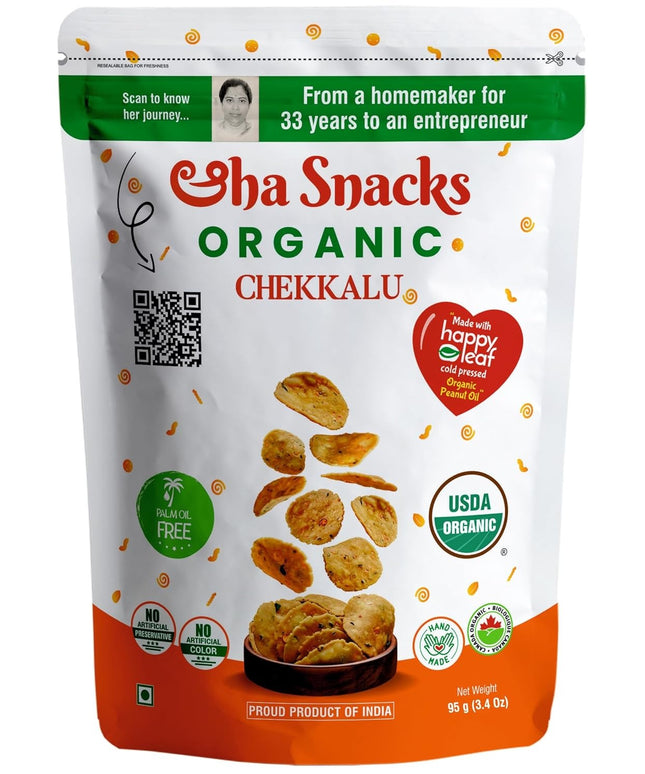 Eha Snacks Organic Chekkalu 3.2oz